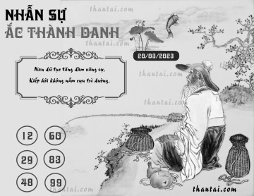 NHẪN SỰ ẮC THÀNH DANH 20/03/2023