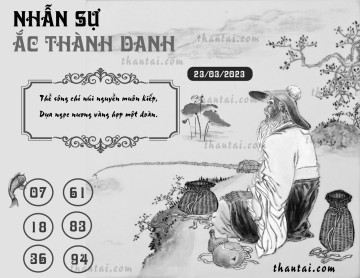 NHẪN SỰ ẮC THÀNH DANH 23/03/2023