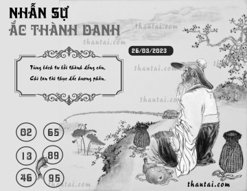 NHẪN SỰ ẮC THÀNH DANH 26/03/2023