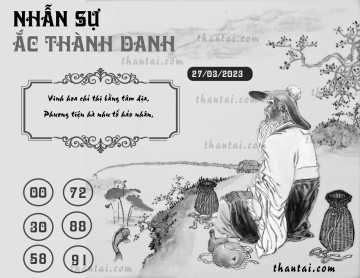 NHẪN SỰ ẮC THÀNH DANH 27/03/2023