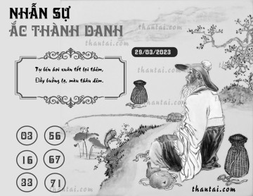 NHẪN SỰ ẮC THÀNH DANH 29/03/2023