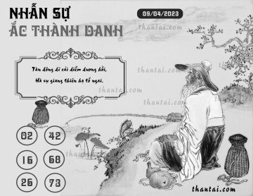 NHẪN SỰ ẮC THÀNH DANH 09/04/2023