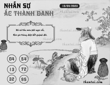 NHẪN SỰ ẮC THÀNH DANH 10/04/2023