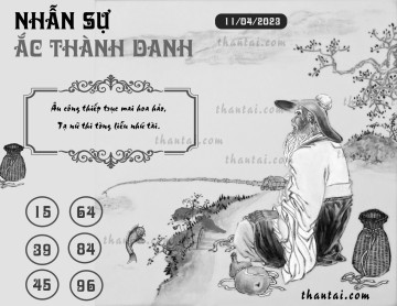 NHẪN SỰ ẮC THÀNH DANH 11/04/2023