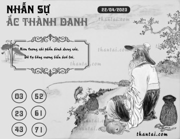 NHẪN SỰ ẮC THÀNH DANH 22/04/2023