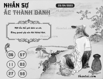 NHẪN SỰ ẮC THÀNH DANH 25/04/2023