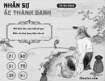 NHẪN SỰ ẮC THÀNH DANH 29/04/2023