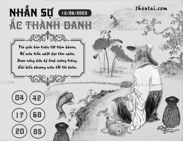 NHẪN SỰ ẮC THÀNH DANH 13/06/2023