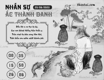 NHẪN SỰ ẮC THÀNH DANH 25/06/2023