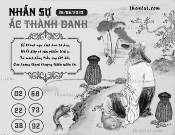 NHẪN SỰ ẮC THÀNH DANH 26/06/2023