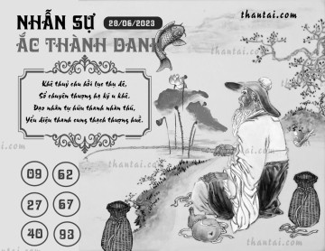 NHẪN SỰ ẮC THÀNH DANH 28/06/2023