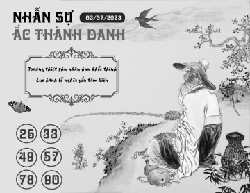 NHẪN SỰ ẮC THÀNH DANH 03/07/2023