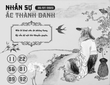 NHẪN SỰ ẮC THÀNH DANH 05/07/2023