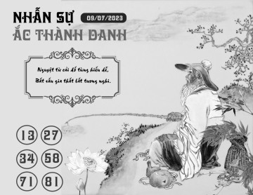 NHẪN SỰ ẮC THÀNH DANH 09/07/2023