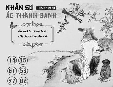 NHẪN SỰ ẮC THÀNH DANH 12/07/2023