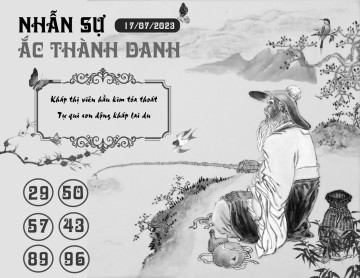 NHẪN SỰ ẮC THÀNH DANH 17/07/2023