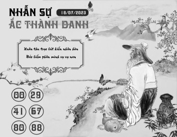 NHẪN SỰ ẮC THÀNH DANH 18/07/2023