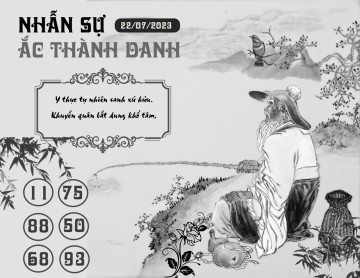 NHẪN SỰ ẮC THÀNH DANH 22/07/2023