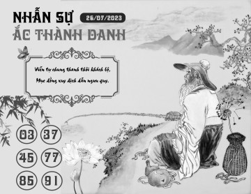 NHẪN SỰ ẮC THÀNH DANH 26/07/2023