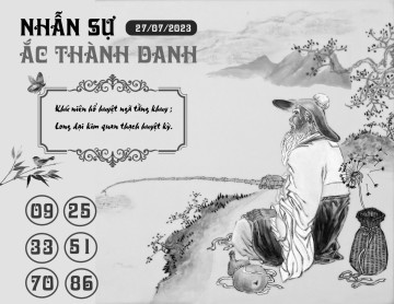 NHẪN SỰ ẮC THÀNH DANH 27/07/2023