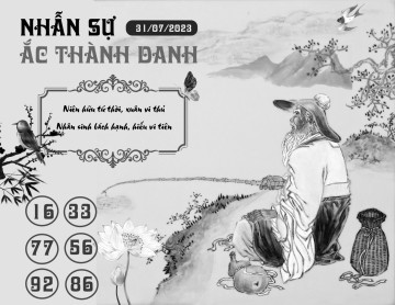 NHẪN SỰ ẮC THÀNH DANH 31/07/2023