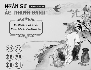 NHẪN SỰ ẮC THÀNH DANH 03/08/2023