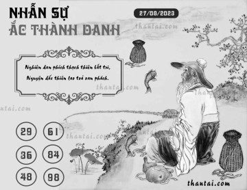 NHẪN SỰ ẮC THÀNH DANH 27/08/2023