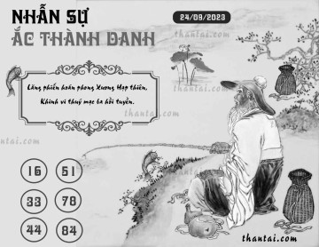 NHẪN SỰ ẮC THÀNH DANH 24/09/2023