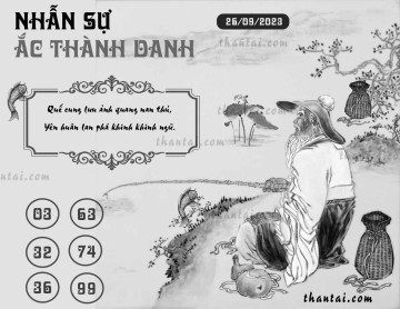 NHẪN SỰ ẮC THÀNH DANH 26/09/2023