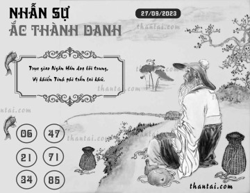 NHẪN SỰ ẮC THÀNH DANH 27/09/2023