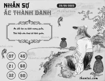 NHẪN SỰ ẮC THÀNH DANH 29/09/2023