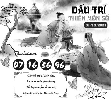 ĐẤU TRÍ THIÊN MÔN SỐ 01/10/2023