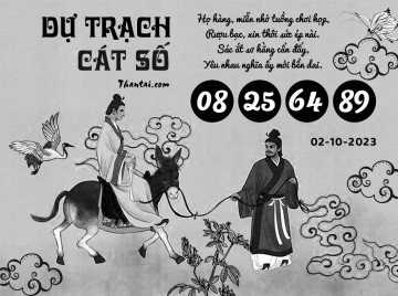 DỰ TRẠCH CÁT SỐ 02/10/2023