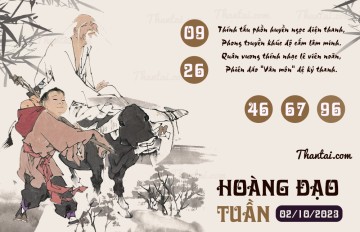 HOÀNG ĐẠO TUẦN 02/10/2023