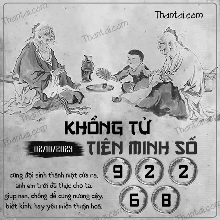 KHỔNG TỬ TIÊN MINH SỐ 17/09/2023