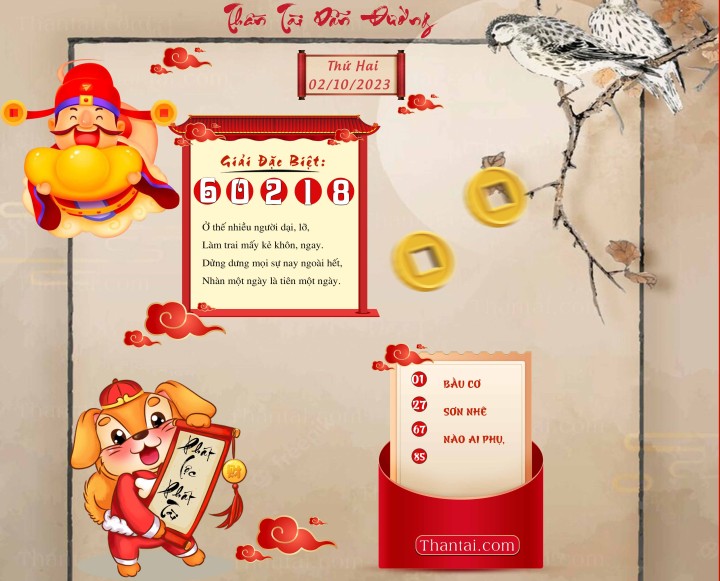 THẦN TÀI DẪN ĐƯỜNG 17/09/2023