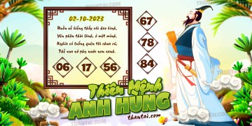 THIÊN MỆNH ANH HÙNG 02/10/2023