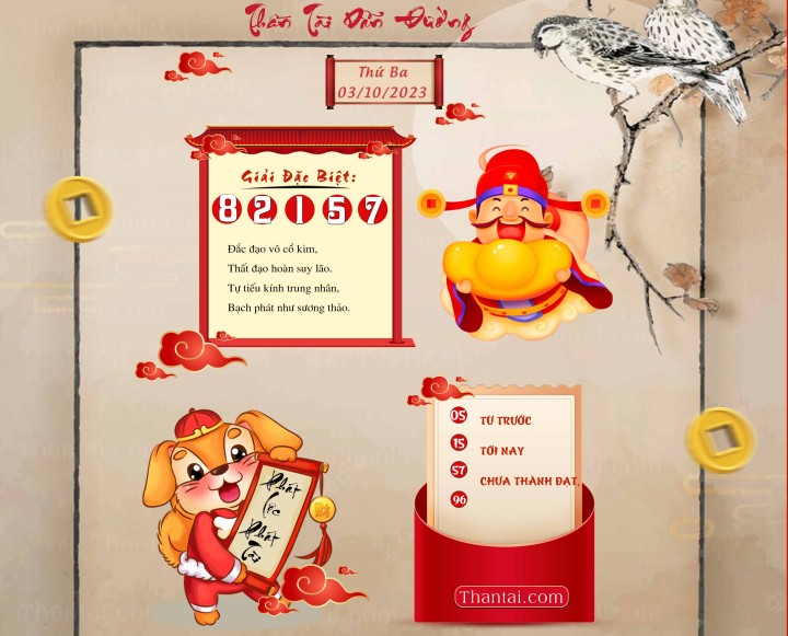 THẦN TÀI DẪN ĐƯỜNG 18/09/2023