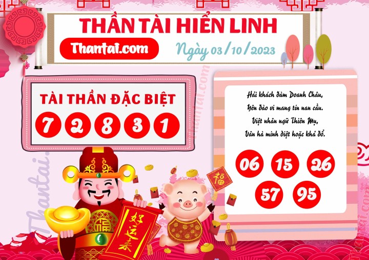 THẦN TÀI HIỂN LINH 18/09/2023