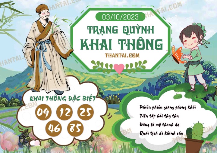 Trạng Quỳnh Khai Thông 18/09/2023