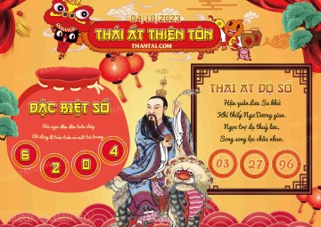 Thái Ất Thiên Tôn 04/10/2023