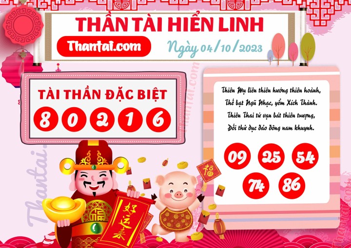 THẦN TÀI HIỂN LINH 19/09/2023