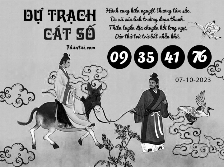DỰ TRẠCH CÁT SỐ 22/09/2023