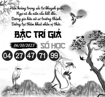 BẬC TRÍ GIẢ SỐ HỌC 06/10/2023