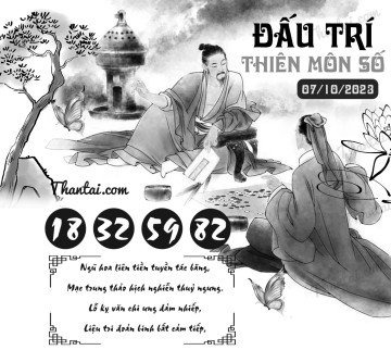 ĐẤU TRÍ THIÊN MÔN SỐ 07/10/2023