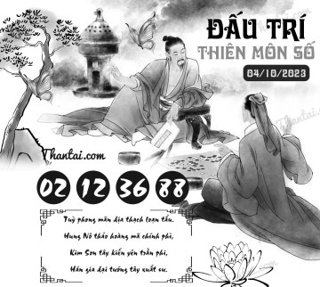 ĐẤU TRÍ THIÊN MÔN SỐ 04/10/2023