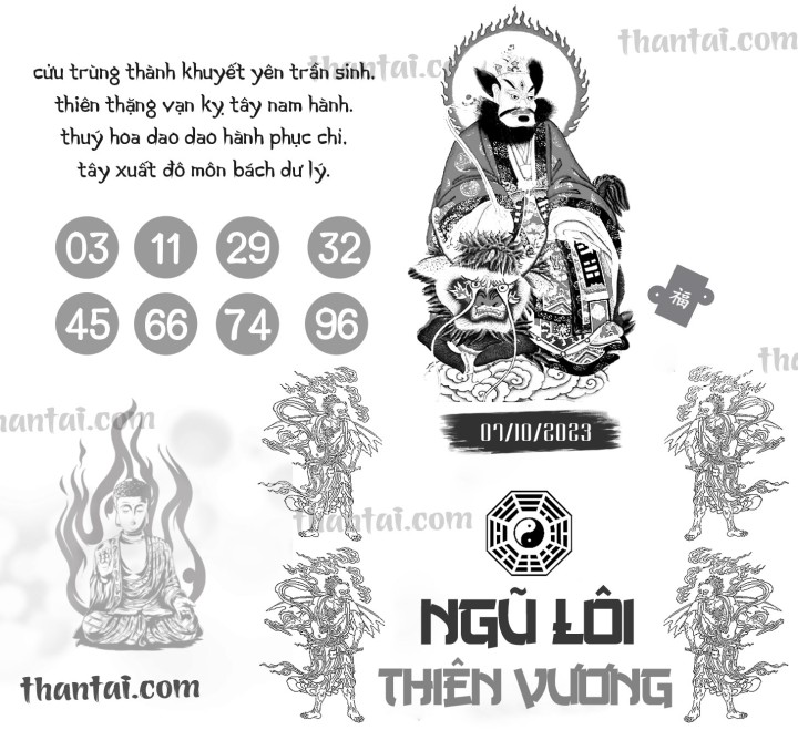 NGŨ LÔI THIÊN VƯƠNG 22/09/2023