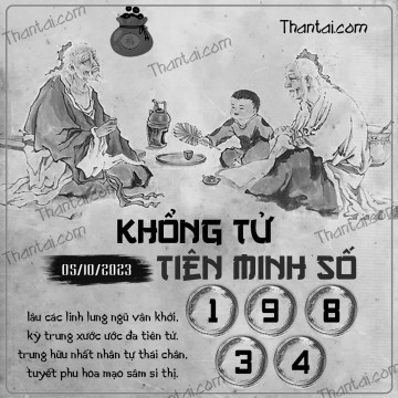 KHỔNG TỬ TIÊN MINH SỐ 05/10/2023