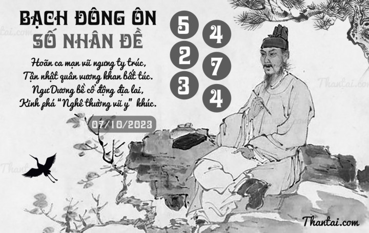 BẠCH ĐÔNG ÔN 22/09/2023