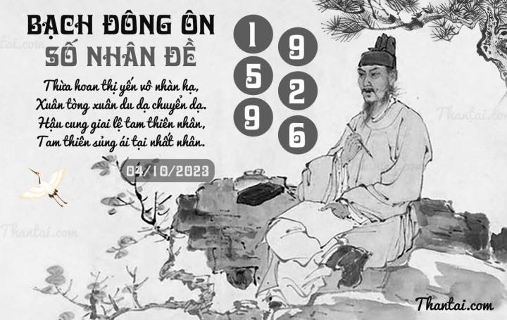 BẠCH ĐÔNG ÔN 19/09/2023
